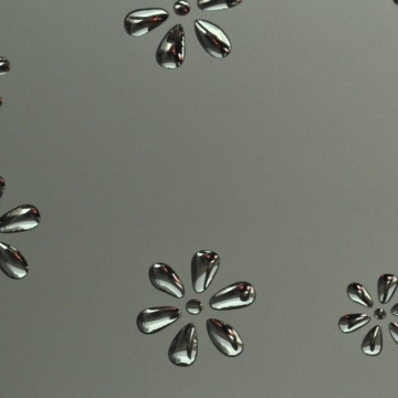 13836 FLOWERS Silver PF met/Silver (2.6х1.0х1.6) 3D
